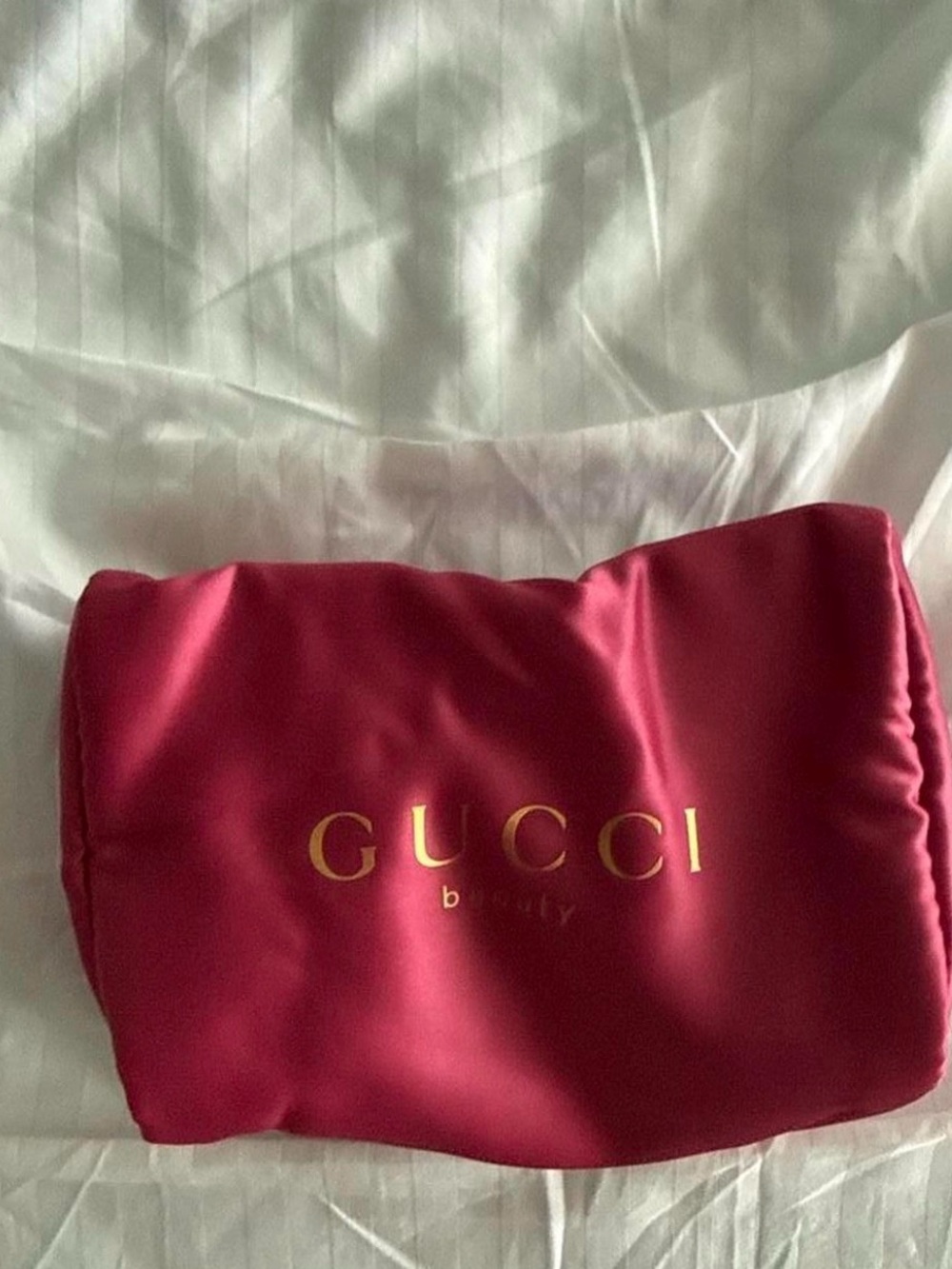 Gucci red Beauty Pouch - Elegant Travel Cosmetic Bag